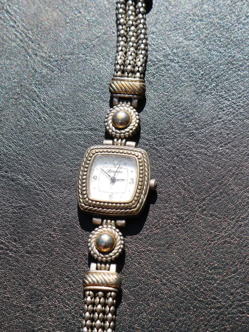Brighton Tuscany Two Tone Gold & Silver Toggle Wrist Watch